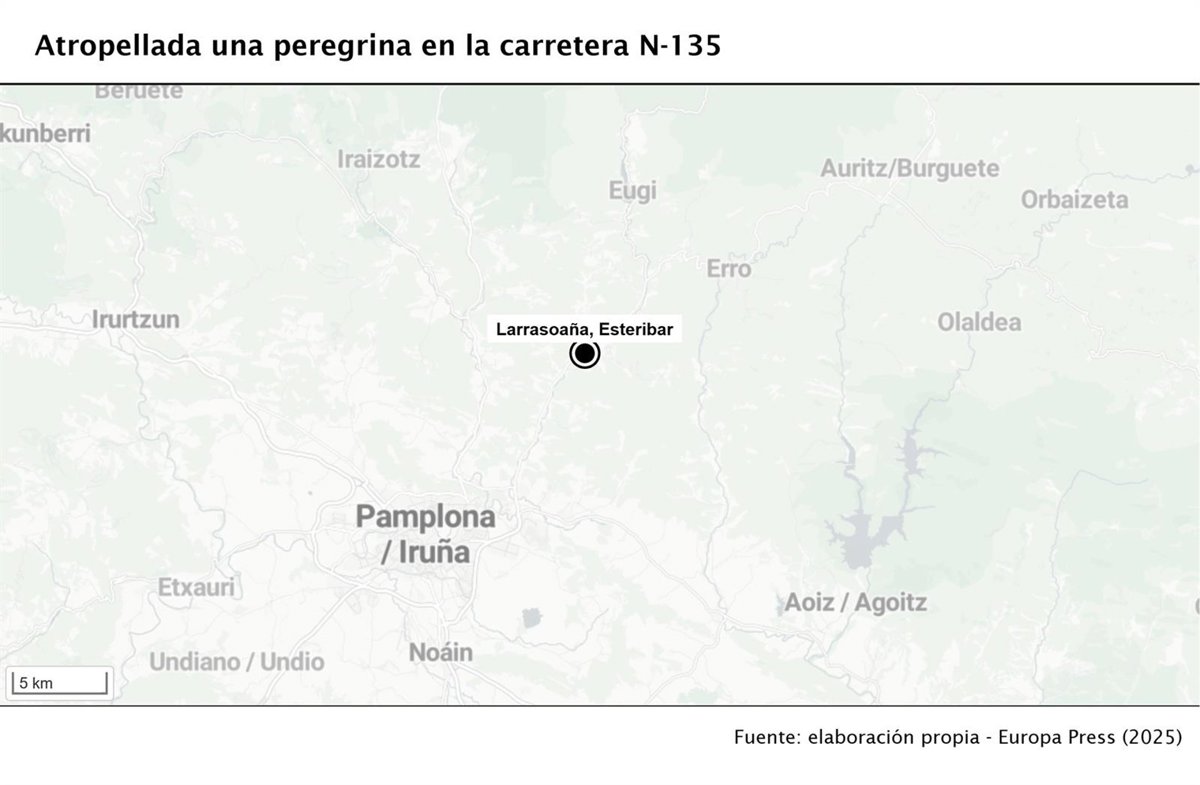 una peregrina del Camino de Santiago sufre un accidente en Larrasoaña y ...