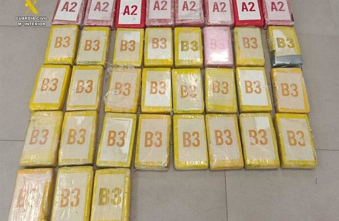 Detenido en Caudete con casi 39 kilos de cocaína para su venta y distribución