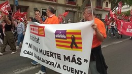 Concentración del Primero de Mayo en Palma: miles protestan por la paz y el derecho a la vivienda