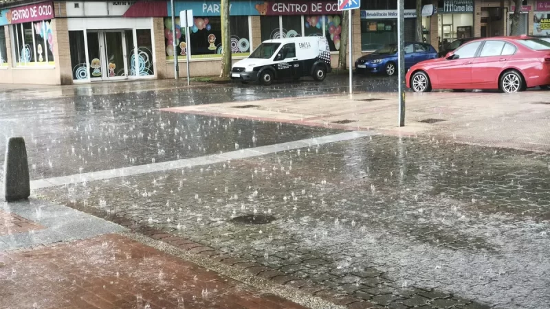 Caída de árboles y leves deslizamientos tras las lluvias y tormentas en La Rioja esta noche
