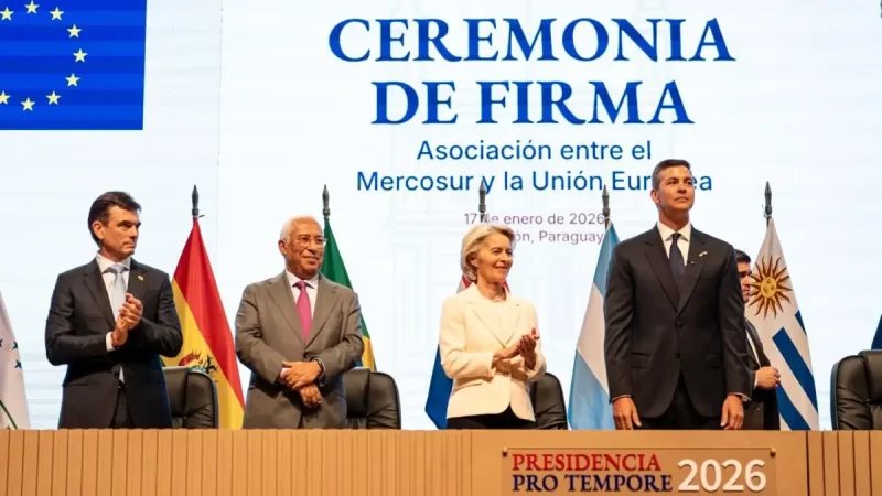 Von der Leyen resalta las ventajas del acuerdo con Mercosur antes de su implementación el 1 de mayo