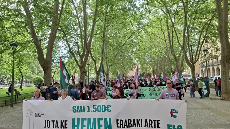 ELA continuará luchando por un SMI propio en Euskadi y critica a Pradales por su falta de acción