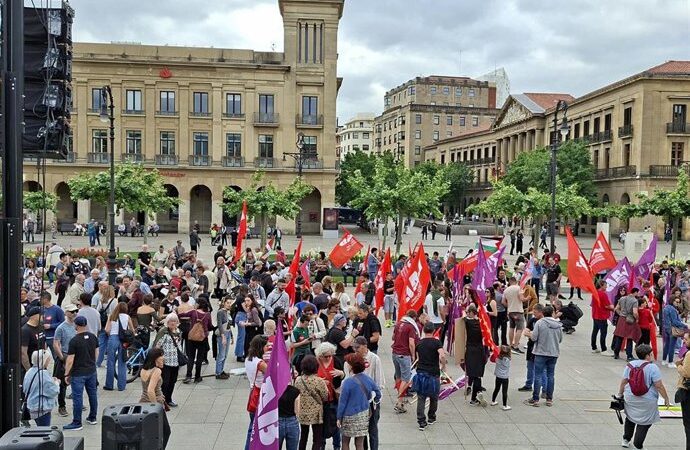 LAB se manifiesta en Pamplona el 1 de mayo por una vida digna y un SMI de 1.500 euros