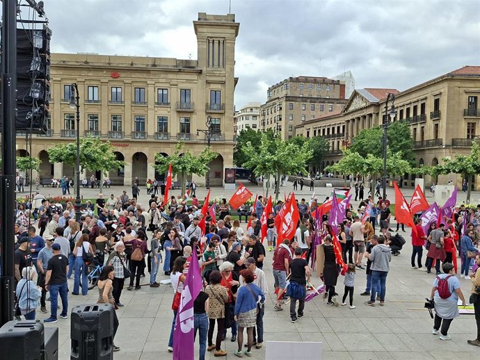 LAB se manifiesta en Pamplona el 1 de mayo por una vida digna y un SMI de 1.500 euros