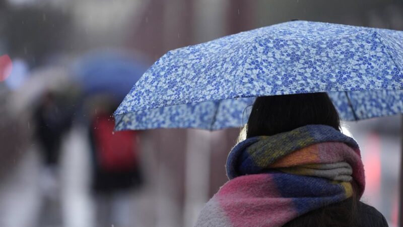 Aviso de lluvias intensas este sábado en gran parte de Navarra