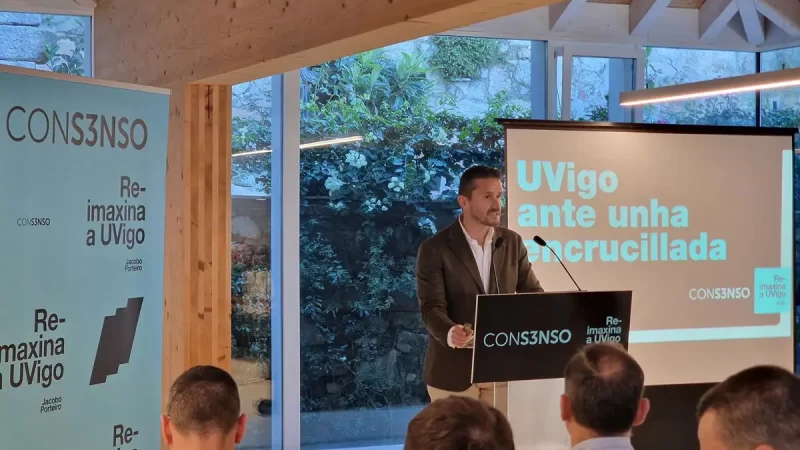 Porteiro propone transformar la UVigo si es elegido rector ante la urgente necesidad de cambio
