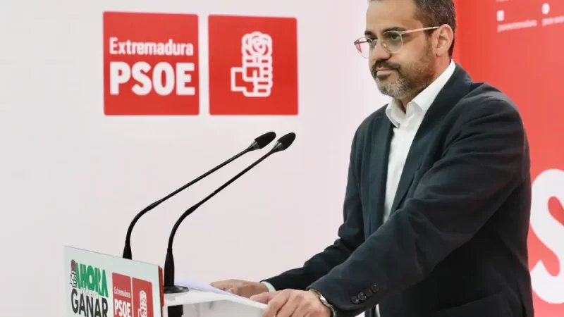 El PSOE extremeño solicita al nuevo gobierno que comience a actuar y lo considera ineficaz e