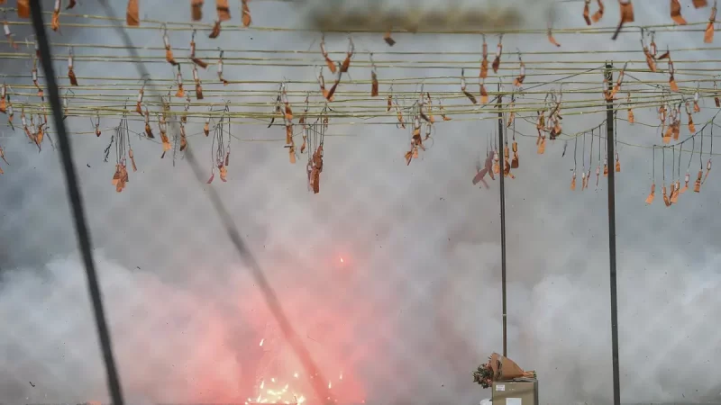 Expulsión y prohibición de entrada en España para ocho detenidos por lanzar petardos en Fallas
