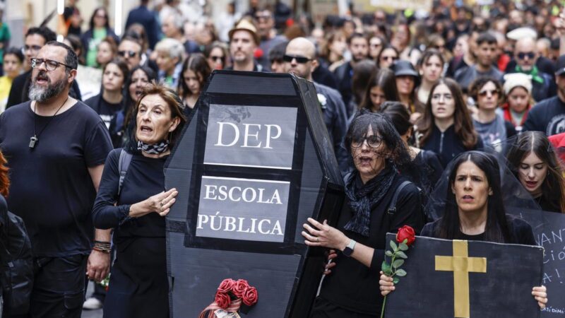Educación cifra en un 39,11% el seguimiento de la quinta jornada de la huelga docente en la